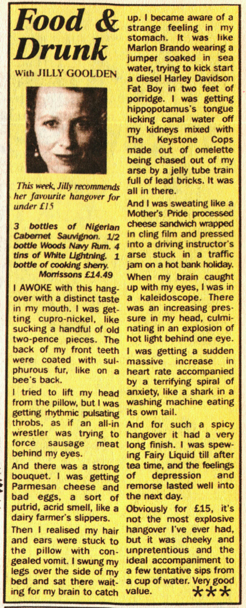 Food and Drunk Viz