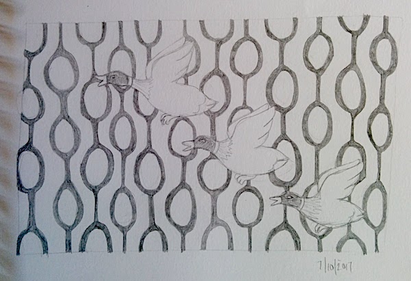 Three ducks illustration laura morgans